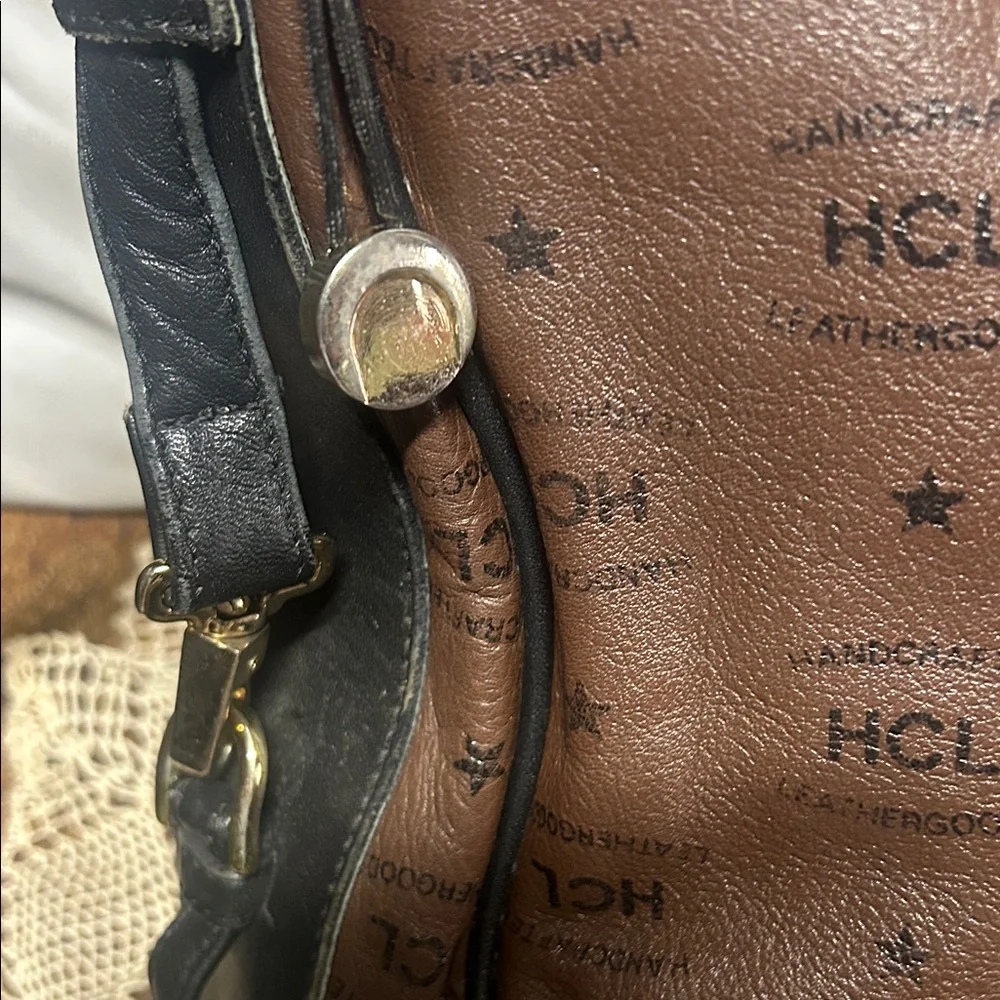 Vintage German purse Brown Leather Crossbody Bag
